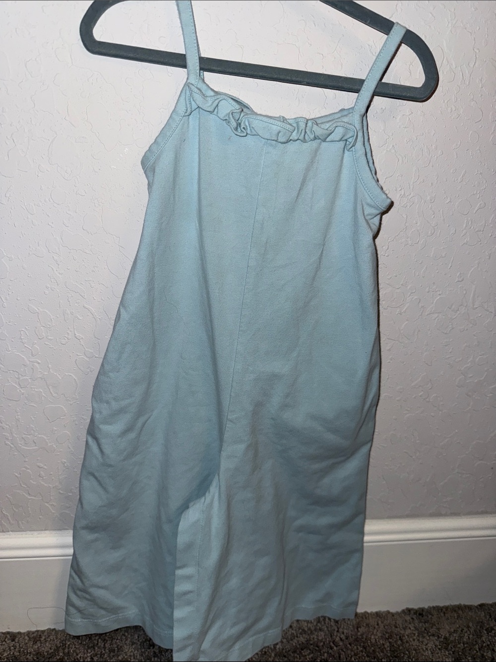 Janie and Jack Light Blue Sleeveless Sundress Romper